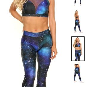 Size Small Set Galaxy Print Dallaswear Uniforms